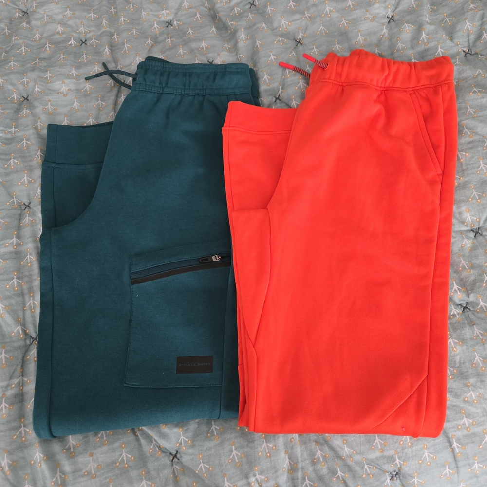 Kids' Teal and Red Jogger Pants